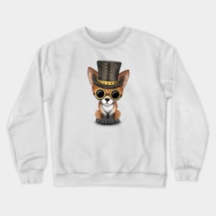 Steampunk Baby Red Fox Crewneck Sweatshirt